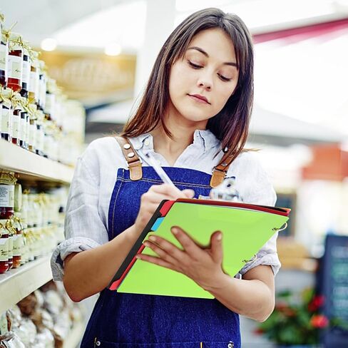 مجلد دفتر ملاحظات الكل في واحد، دفتر ملاحظات قابل لإعادة الملء مقاس 1 بوصة، 3 حلقات مع 5 فواصل ملونة قابلة للتحريك، جيب داخلي بلاستيكي - أحمر in Kuwait