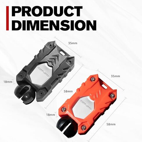 قطعتان من حاملي المفاتيح لجهاز Can-Am Ryker/Outlander، وA & UTV PRO غطاء حماية صلب لمفتاح الإشعال مع ملحقات ثقب، أسود وأحمر in Saudi Arabia