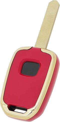 360 Degree Soft TPU Protector Key Fob Cover Case fit for Honda 2016-2017 Accord 2016-2019 Civic 2014-2015 CR-V Keyless Entry Key Fob (Red) in Saudi Arabia