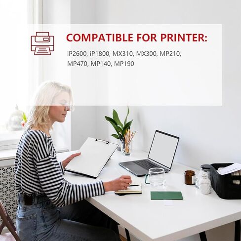 خراطيش حبر ملونة PG-30 باللون الأسود وCL-31 (عبوة من قطعتين، أسود، ثلاثي الألوان) - بديل حبر Lometic PG30 CL31 لطابعة Canon iP2600 iP1800 MX310 MX300 MP210 MP470 MP140 MP190 in Kuwait