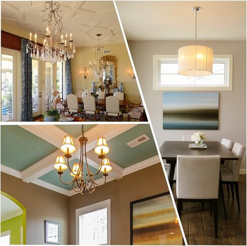 B11 E26 LED Candelabra Bulbs 4W(40 Watt Equivalent) 2700K Warm White 450lm dimmable LED Filament Chandelier Light Bulbs Clear Glass Candle Lamp for Ceiling Fan Home Decor 6 Pack in Kuwait