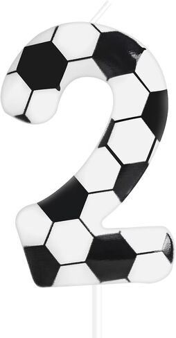 Soccer Birthday Candles 10th Soccer Themed Birthday Party Decorations, Football Birthday Cake Candles for Boys Girls Kids Sport-Theme Party Supplies in Saudi Arabia