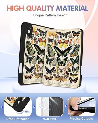 for iPad Mini 4/5 Case, for iPad Mini 5th/4th Generation Cases Women Cute Girls Kids Folio Cover Girly Pretty Teens Aesthetic Fashion with Pencil Holder for Apple iPad 5/4 Mini Case 7.9 Inch in Kuwait