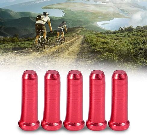 Brake Line Cap, 100PCS 2.5MM Aluminum Alloy Bike Shifter Cap Cycling Bike Shifter Accessory in Saudi Arabia