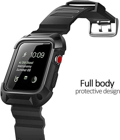 OCYCLONE Compatible for Apple Watch Band Series 8 7 SE 6 5 4 3 2 1, Watch Band with Case Fit with Apple Watch 38mm 40mm 41mm 42mm 44mm 45mm for Sport Style Men Women in Kuwait