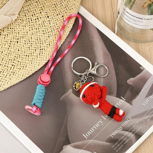 Voodoo Doll Handcrafted Woolen Cute Keychain - Handmade Charm for Backpack, Luggage, Car Mirrors and Keys in Saudi Arabia