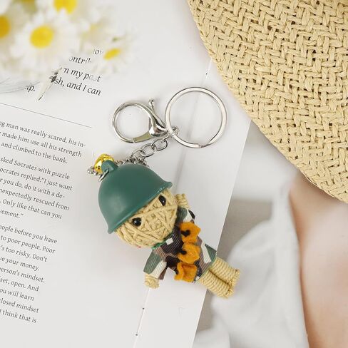 Voodoo Doll Handcrafted Woolen Cute Keychain - Handmade Charm for Backpack, Luggage, Car Mirrors and Keys in Saudi Arabia