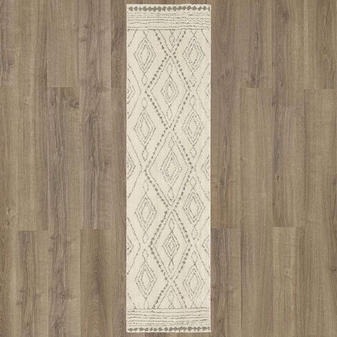 Mohawk Home Nomad Vado Cream Geometric (2' X 6') Runner Rug in Saudi Arabia