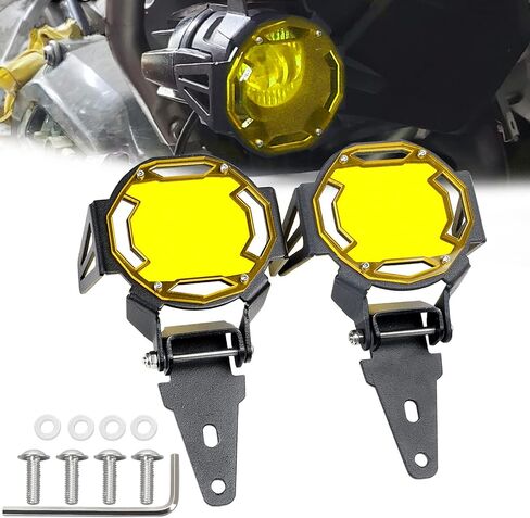 Motorcycle Light Cover Compatible with R1200GS Adventure F800GS Adventure R1250GS Fog Lamp Cover Protector for Motorcycle Orange- Pack of 2 in Saudi Arabia