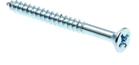 Prime-Line 9034805 Wood Screw, Flat Head Phillips, #6 X 1-1/2 in, Zinc Plated Steel, Pack of 100 in Saudi Arabia
