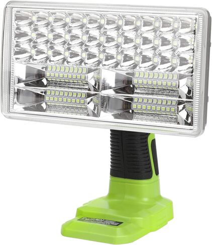 ضوء عمل LED لـ Ryobi 18V One+ Plus Lithium NiCd NiMh يعمل ببطارية 3300LM 8 بوصة مصباح يدوي محمول، 3 أوضاع إضاءة للتخييم والصيانة والطوارئ وإصلاح السيارات وإضاءة موقع العمل in Kuwait