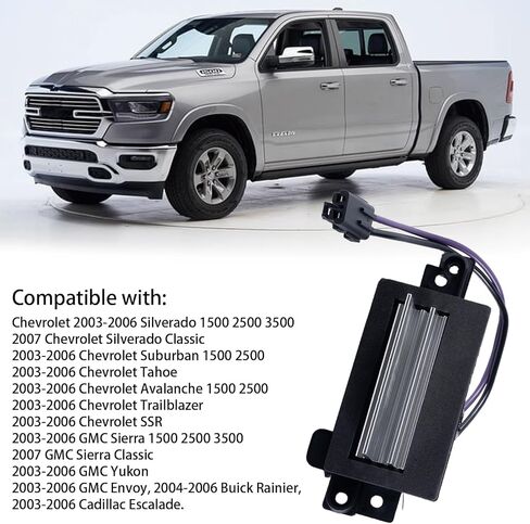 منفاخ مقاوم محرك منفاخ تيار متردد 4P1516، متوافق مع شيفروليه 2003-2006، جي إم سي سييرا 2003-2005 1500 2500 3500. استبدل OE 4P1516 4P1595 15-80567 in Kuwait