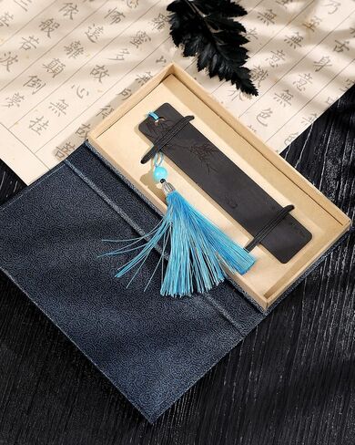 Handmade Wooden Bookmarks, Carving Process,Natural Wood. Ideal Gifts for Women,Men,Friends,Girls,Teacher,Birthday Present (K) in Saudi Arabia