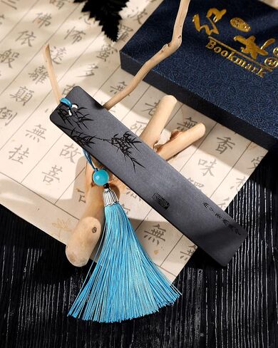 Handmade Wooden Bookmarks, Carving Process,Natural Wood. Ideal Gifts for Women,Men,Friends,Girls,Teacher,Birthday Present (K) in Saudi Arabia