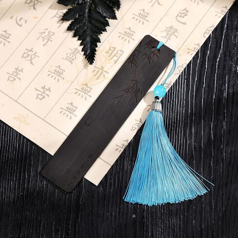 Handmade Wooden Bookmarks, Carving Process,Natural Wood. Ideal Gifts for Women,Men,Friends,Girls,Teacher,Birthday Present (K) in Saudi Arabia