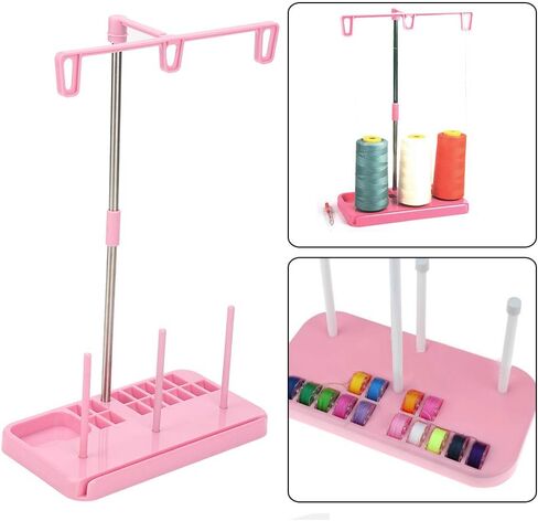 3 مخاريط وردية اللون حامل خيط التطريز حامل بكرة ملحقات ماكينة الخياطة المحلية in Kuwait