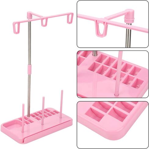 3 مخاريط وردية اللون حامل خيط التطريز حامل بكرة ملحقات ماكينة الخياطة المحلية in Kuwait