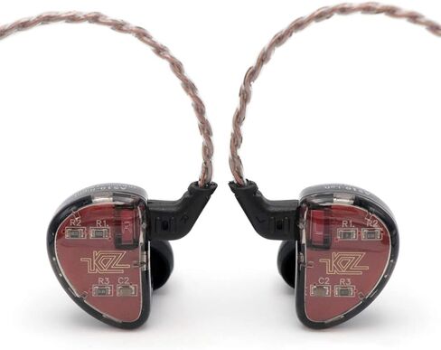 KZ AS10، سماعة أذن LINSOUL 5BA HiFi ستيريو داخل الأذن عالية الدقة مع كابل 0.75 مم 2 دبوس، خمسة برامج تشغيل محرك متوازن، إلغاء الضوضاء (بدون ميكروفون، أسود) in Saudi Arabia
