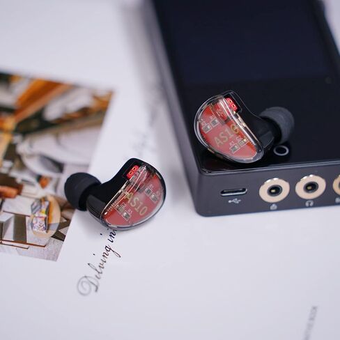 KZ AS10، سماعة أذن LINSOUL 5BA HiFi ستيريو داخل الأذن عالية الدقة مع كابل 0.75 مم 2 دبوس، خمسة برامج تشغيل محرك متوازن، إلغاء الضوضاء (بدون ميكروفون، أسود) in Saudi Arabia