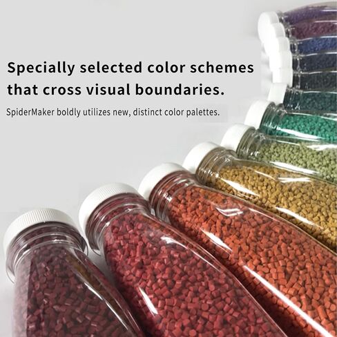SpiderMaker 3D Matte PLA Filament - Matte Finish with Incredible Vibrant Colors - Compatible with Bambulabs AMS - 1.75 mm PLA, 700g, Dimensional Accuracy +/- 0.03mm (Paper White) in Saudi Arabia