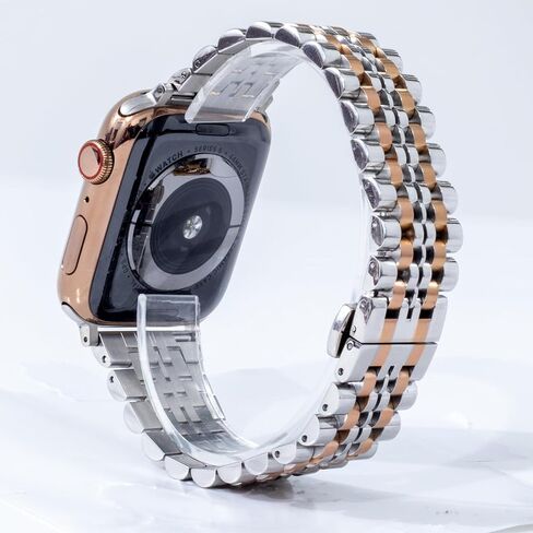Solid Stainless Steel Watch Band Compatible with Apple Watch 49mm 45mm 44mm 42mm,Metal Strap Replacement Watchband for iWatch Series 9 8 7 6 SE 5 4 3 2 1 in Saudi Arabia