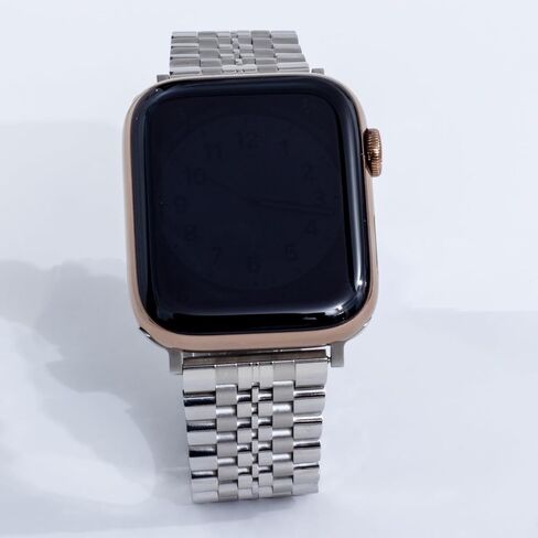 Solid Stainless Steel Watch Band Compatible with Apple Watch 49mm 45mm 44mm 42mm,Metal Strap Replacement Watchband for iWatch Series 9 8 7 6 SE 5 4 3 2 1 in Saudi Arabia