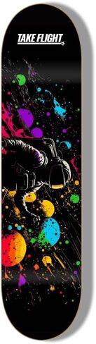 TAKE FLIGHT Premium Skateboard Deck, 100% Canadian Hard Rock Maple, Kids/Adults in Saudi Arabia