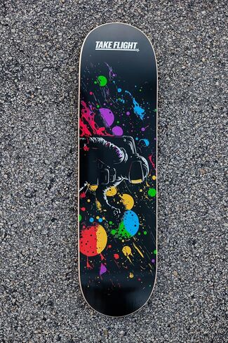 TAKE FLIGHT Premium Skateboard Deck, 100% Canadian Hard Rock Maple, Kids/Adults in Saudi Arabia