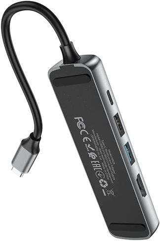 Type-C hub “HB23 Easy View" Multimedia Adapter HDMI + USB3.0 + USB2.0 + RJ45 + PD in Saudi Arabia