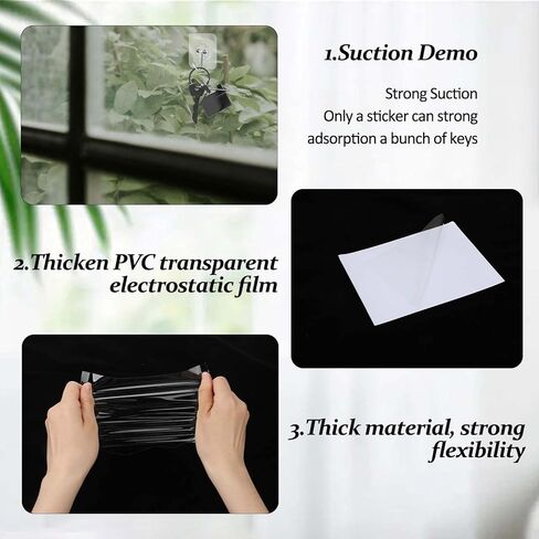 30 PCS Car Electrostatic Stickers Windshield 5 x 6 Inch Static Cling Window Film Windshield Applicator Windshield Protection Film Clear Window Cling for Removal and Re-Application in Saudi Arabia