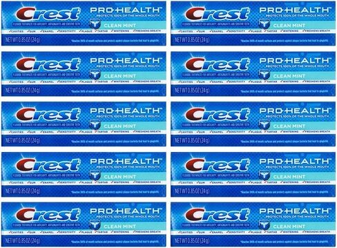 Crest Pro-Health, Clean Mint Toothpaste, 0.85 oz (24g) - Pack of 4 in Kuwait