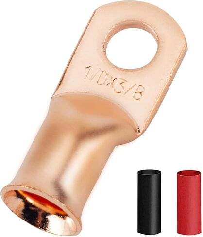 2 AWG 5/16 بوصة مسمار (25 قطعة)، طرف حلقي للبطارية شديدة التحمل، موصلات قياس، عروات أسلاك نحاسية، أطراف طرفية، أطراف الكابلات، ثقوب عارية، طرف طرفي أنبوبي in Kuwait