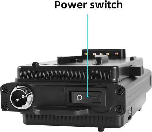 Power Your GVM P80S LED Fixture or Other 30 VDC Devices with Ease Using The GVM V-Mount Battery Plate Adapter with DC Cable Output for P80S Power Your Lights on The go. in Saudi Arabia