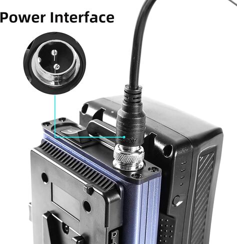 Power Your GVM P80S LED Fixture or Other 30 VDC Devices with Ease Using The GVM V-Mount Battery Plate Adapter with DC Cable Output for P80S Power Your Lights on The go. in Saudi Arabia