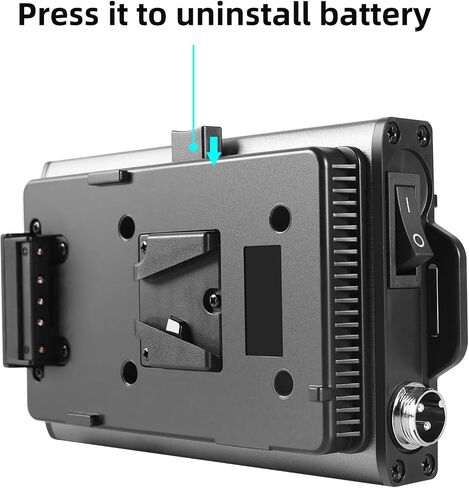 Power Your GVM P80S LED Fixture or Other 30 VDC Devices with Ease Using The GVM V-Mount Battery Plate Adapter with DC Cable Output for P80S Power Your Lights on The go. in Saudi Arabia
