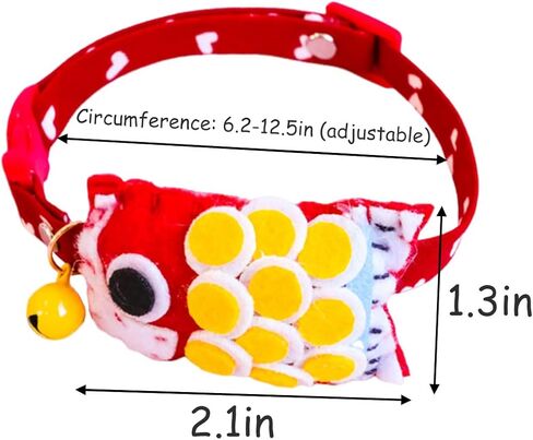 Cat Collar with Bells Personalized Dog Collars Adjustable Length Suitable for Small Medium Pet Cats Dogs Puppies for Walking & Running Training in Kuwait