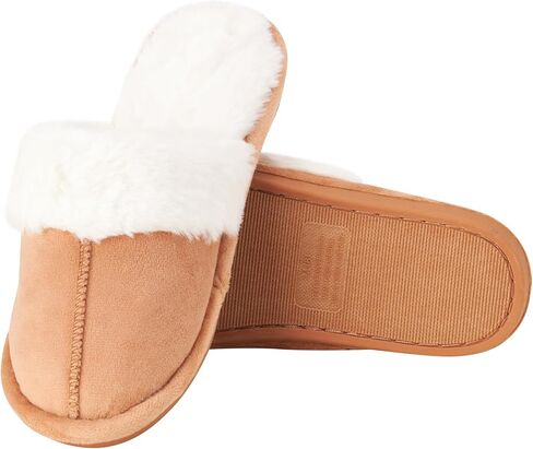 شبشب نسائي ناعم من القطيفة مبطن بالفرو الصناعي من GOLDTOE in Kuwait