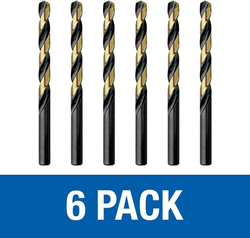 Champion Cutting Tool Heavy Duty BlackGold Jobber Drill Bits, 135 Degree Split Point: XGO-1/8 (12 pieces per pack)-MADE IN USA in Saudi Arabia