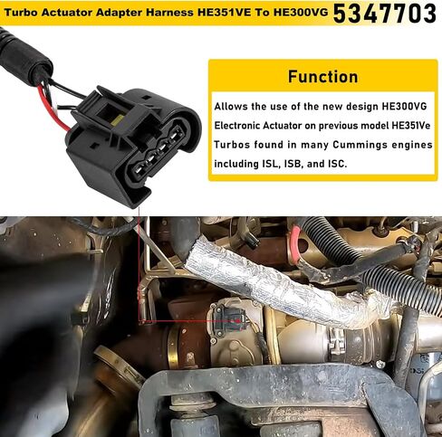 توربو المحرك محول تسخير ل 6.7L دودج رام شاحنة ISB Holset HE300VG/HE351VE استبدال OE #5347703 in Saudi Arabia