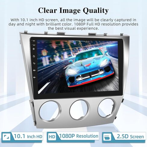 [2+64G] Android 13 Car Radio for Toyota Camry 2006-2011 - Wireless Carplay and Android Auto - 10.1 Inch Touchscreen Car Stereo with Hi-Fi/WiFi/GPS Navigation/SWC + AHD Backup Camera in Saudi Arabia