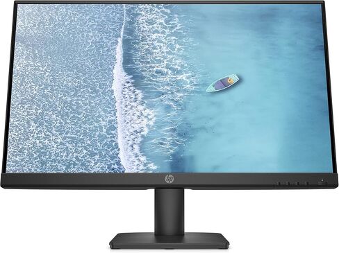 شاشة HP مقاس 23.8 بوصة بإضاءة خلفية LED، وإضاءة زرقاء منخفضة (V241ib، أسود) (متجددة) in Kuwait