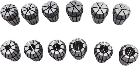 ER16 Spring Collet Set 1/8-3/8 Inch Carbon Steel Spring Collet Set for CNC Workholding Engraving and Milling Lathe Tools 9 Pack in Saudi Arabia