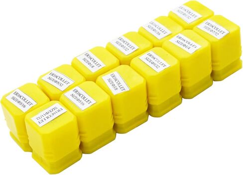 ER16 Spring Collet Set 1/8-3/8 Inch Carbon Steel Spring Collet Set for CNC Workholding Engraving and Milling Lathe Tools 9 Pack in Saudi Arabia