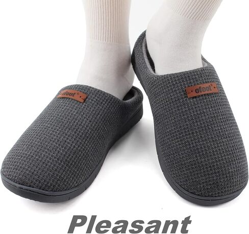 ofoot Comfortable and Supportive Women's Home Slippers with Memory Foam,Terry Cloth Lining Non-Slip TPR Outsole in Saudi Arabia