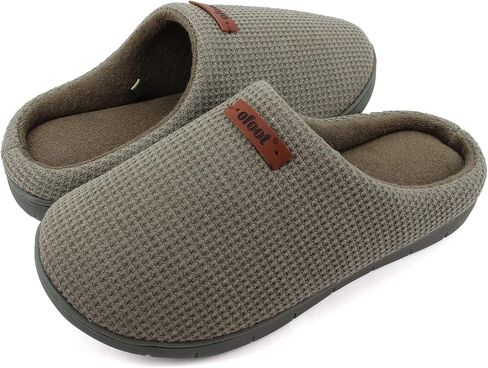 ofoot Comfortable and Supportive Women's Home Slippers with Memory Foam,Terry Cloth Lining Non-Slip TPR Outsole in Saudi Arabia