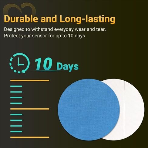 Dexcom G7 Adhesive Patches - 20-Pack Waterproof Dexcom G7 Over Patches, 2 Reusable Bump-Proof Caps, 10-Day CGM Protection, Breathable, Latex-Free and Hypoallergenic Adhesive (Multi-Color B) in Kuwait