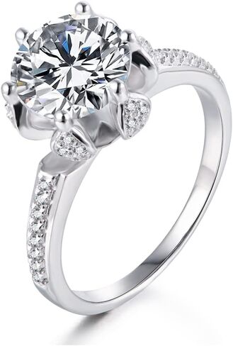 Moissanite Wedding Bands for Women Stacking 925 Sterling Silver Rings Moissanite Rings for Women Engagement Ring in Saudi Arabia