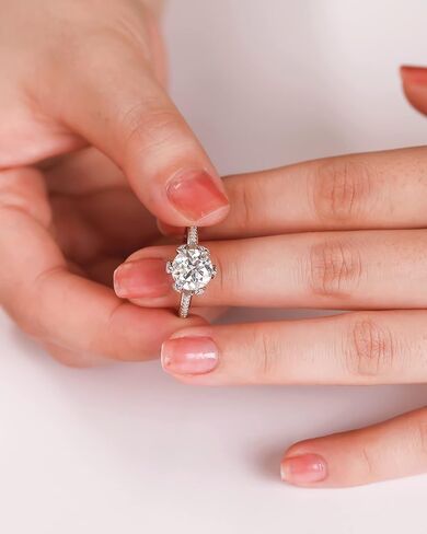 Moissanite Wedding Bands for Women Stacking 925 Sterling Silver Rings Moissanite Rings for Women Engagement Ring in Saudi Arabia