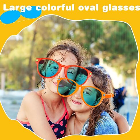 12 Pcs Jumbo Plastic Sunglasses Novelty Clown Props Party Sunglasses for Adults Festival Holiday Swim Costume Cosplay Party Supplies in Saudi Arabia