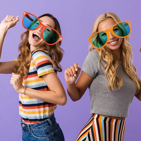 12 Pcs Jumbo Plastic Sunglasses Novelty Clown Props Party Sunglasses for Adults Festival Holiday Swim Costume Cosplay Party Supplies in Saudi Arabia